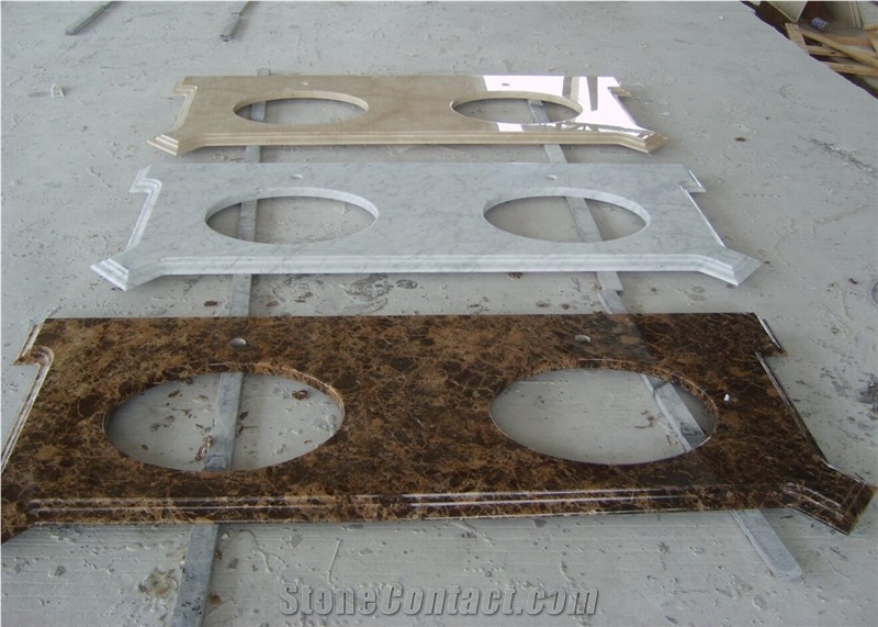 Beige Marble Vanity Top,Bathroom Countertop,Customized with Ce Certificate,Direct Factory Cheap Price Top Quality