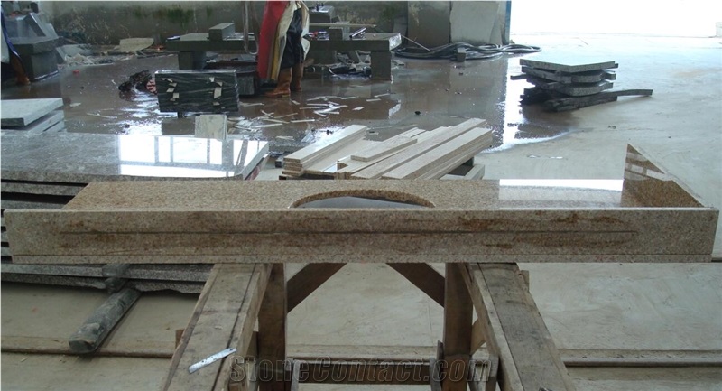 China G682 Yellow Granite Countertop,Kitchen Top,Direct Factory with Ce Certificate,Cheap Price Good Quality Bench Top Customized