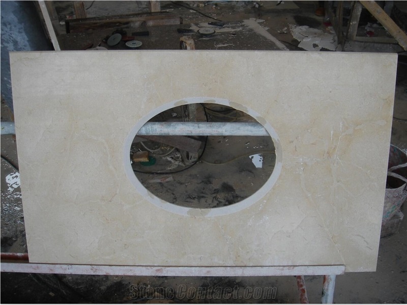 Egypt Beige Marble Kitchentop,Countertop,Direct Factory with Ce Certificate,Cheap Price Good Quality Bench Top Customized