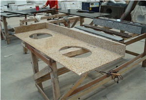 G682 China Yellow Granite Countertop,Kitchen Top,Direct Factory with Ce Certificate,Cheap Price Good Quality Bench Top Customized