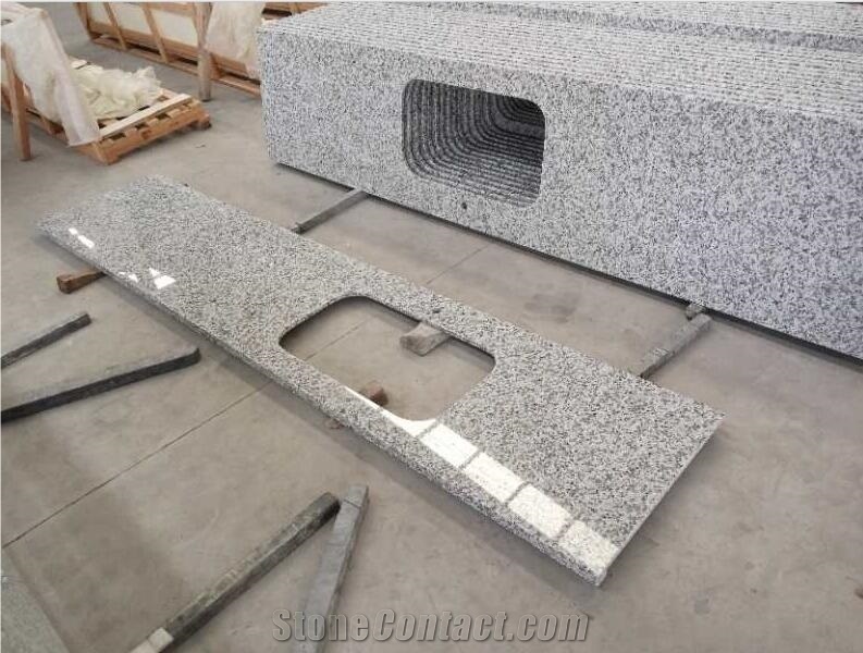 Shandong White Granite Countertop,Kitchen Top,Direct Factory with Ce Certificate,Cheap Price Good Quality Bench Top Customized