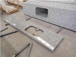 Shandong White Granite Countertop,Kitchen Top,Direct Factory with Ce Certificate,Cheap Price Good Quality Bench Top Customized