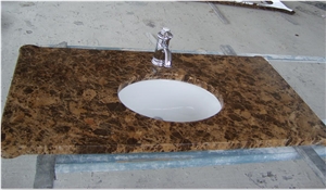 Spain Dark Emperdor Vanity Top Hotel and House Project Bathroom Vanities,Countertop,Customized Top,Direct Factory with Ce Certificate,Cheap Price Spain Dark Emperdor Vanity Top Hotel and House Project Bathroom Vanities,Countertop,Customized Top,Direct Factory with Ce Certificate,Cheap Price
