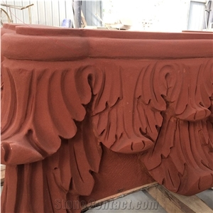 Natural Red Sandstone for Building Hand Made Stone Sculpture