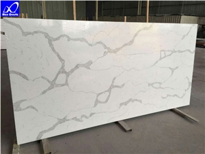 Artificial Luna Quartz Stone Slabs,Super White Quartz Stone,White Calacatta Quartz Stone Slab,Engineer Quartz Stone,Quartz Stone Flooring,Stone Tiles,