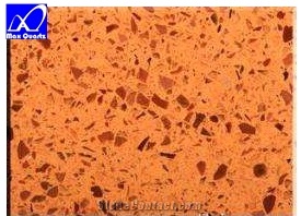 Artificial Orange Quartz Stone Slab