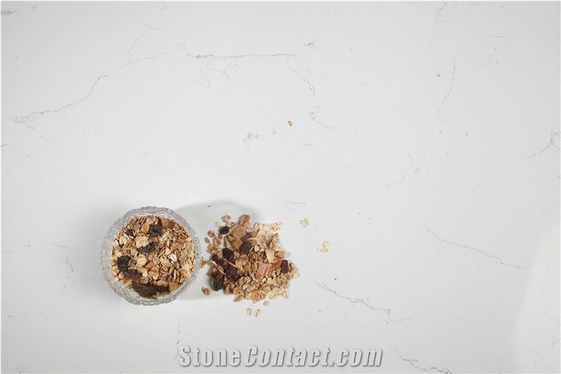 Carrara White, Marble Look, Artificial/Engineered Quartz Stone/Slabs, 2cm,3cm, Gt8111