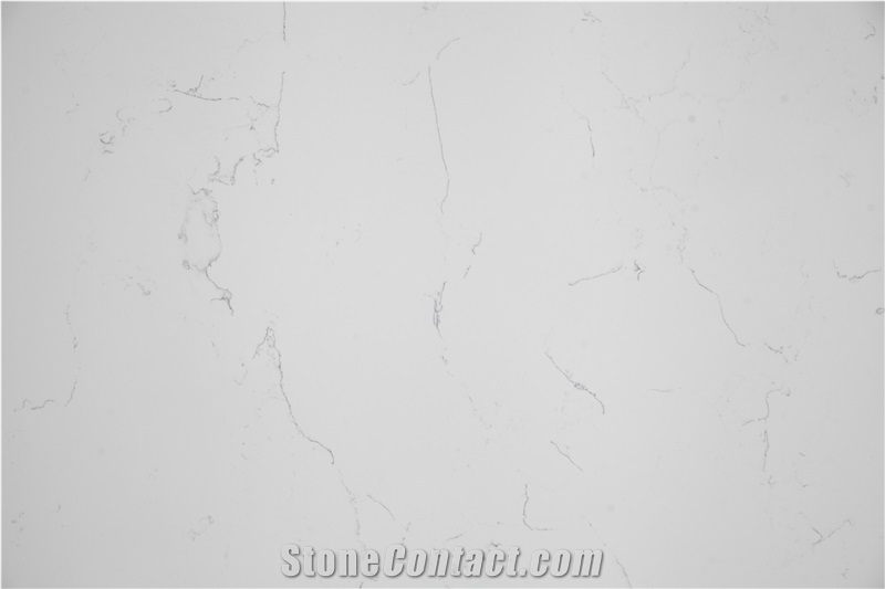 Carrara White, Marble Look, Artificial/Engineered Quartz Stone/Slabs, 2cm,3cm, Gt8111