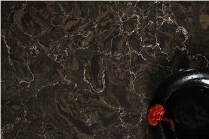 Marble Look Artificial/Engineered Quartz Stone Slabs,Cambria Color, Brown, Black, Gold, 2cm,3cm,Gt9630