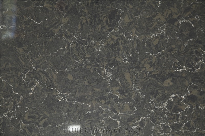 Marble Look Artificial/Engineered Quartz Stone Slabs,Cambria Color, Brown, Black, Gold, 2cm,3cm,Gt9630