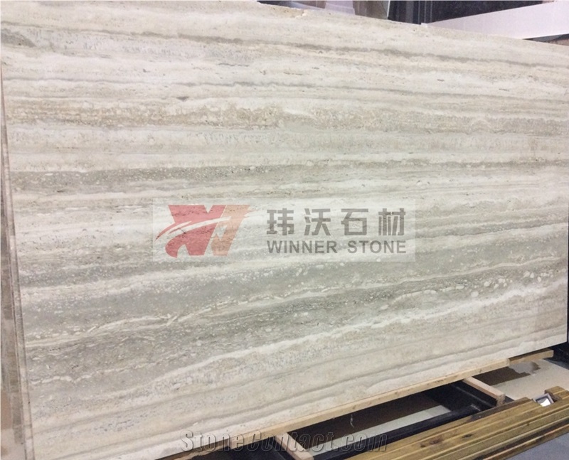 Sliver Color Travertine Tile Slabs for Flooring Pictures