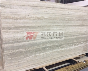 Sliver Color Travertine Tile Slabs for Flooring Pictures