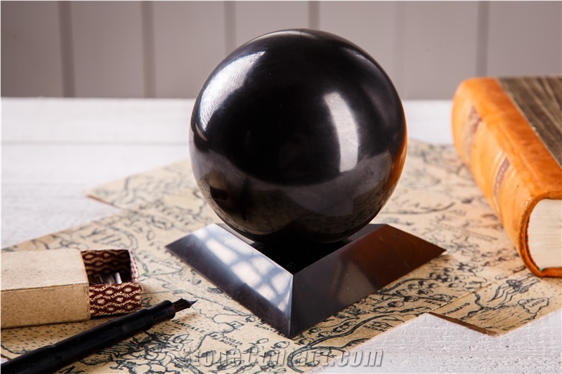 Ball Sphere 3-10 Shungite Natural Stone