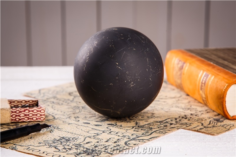 Ball Sphere Matt 3-10 Shungite Natural Stone