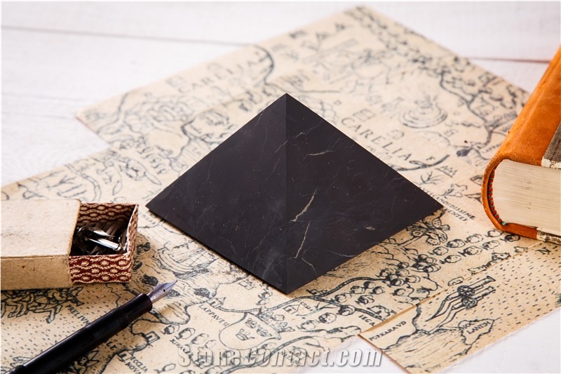 Pyramid Matt Shungite Natural Stone