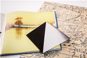 Pyramid Shungite Natural Stone Home Decor 3-8