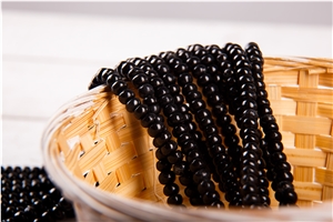 Shungite Beads Flated Balls Natural Stone
