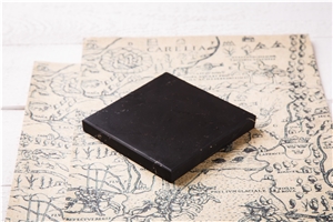 Tile 10*10cm Shungite Natural Stone Glossy
