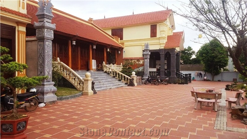 Terracotta Floor Tiles, Non-Slip and Anti-Moss Exterior Clay Tiles