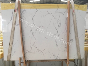 Calacatta White Artificial Marble Stone Slabs&Tile Calacatta White Artificial Marble Stone Slabs&Tile
