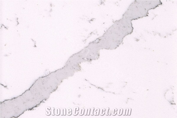 Calacatta White Quartz Stone Slabs&Tiles, White Quartz Stone, Cheap Stone