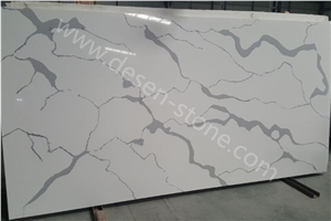 Calacatta White Quartz Stone Slabs&Tiles, White Quartz Stone, Cheap Stone
