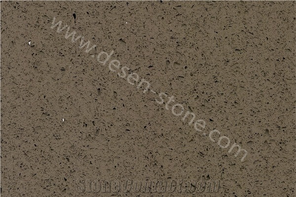 Crystal Light Brown Quartz Stone Slabs&Tiles, Brown Artificial Stone, Brown Solid Surface for Kitchen&Bathroom Backsplash Walling Stone