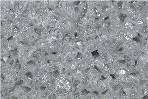 Crystal Shining Light Grey Quartz Stone Surface, Grey Artificial Stone Surface, Grey Quartz Stone Slabs&Tiles, Engineered Quartz Stone Flooring Tiles