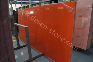 Dark Orange Quartz Stone, Cheap Quartz Stone Slabs&Tiles