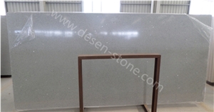 Grey Quartz Stone Surface, Crystal Light Grey Quartz Stone Slabs&Tiles, Grey Artificial Stone