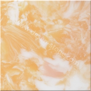 Honey Onyx Artificial Onyx Slabs&Tiles, Orange Onyx Artificial Stone/Artificial Marble, Solid Surface Man-Made Stone for Decoration Stone