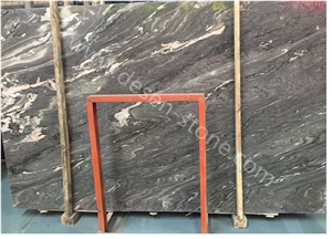 Landscape Purple Marble Slabs&Tiles, Purple Mountain/Landscape Painting/Green&Brown Marble/Green&Purple Marble Good for Background/Jumbo Pattern Tiles