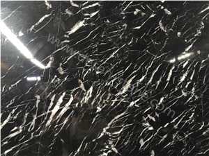 Nero Marquina Marble Slabs&Tiles, Black Marquina Marble, China Black Marble, Nero Marquina Venato/Nero Oriental Black/Nero Marquine Marble