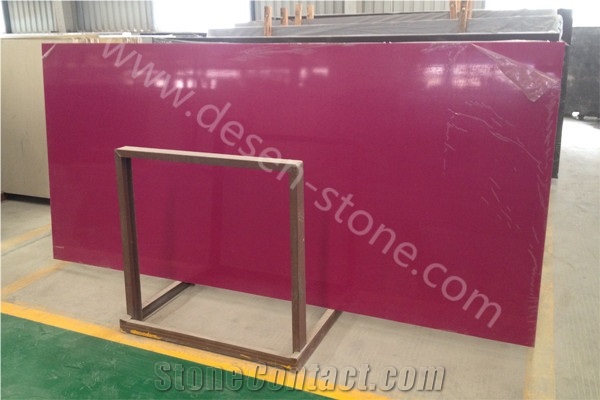 Pure Dark Rosy Quartz Stone Slabs&Tiles, Pure Dark Rosy Artificial Stone Slabs&Tiles, Dark Rosy Engineered Stone Interior&Exterior Decorative Stone