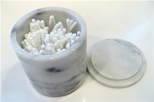 Marble Cotton Swab Holder