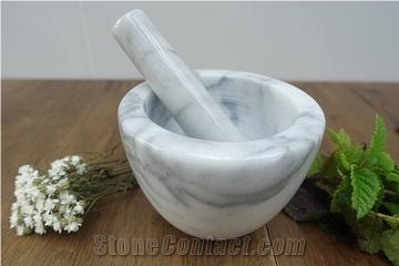 Marble Mortar and Pestle