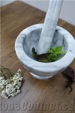 Marble Mortar and Pestle