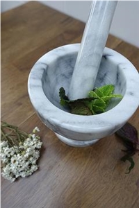 Marble Mortar and Pestle