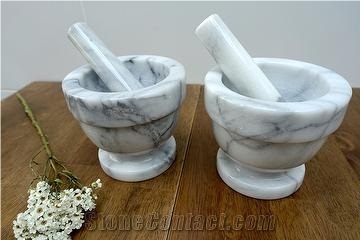 Marble Mortar and Pestle