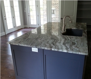 Fantasy Brown Quartzite Kitchen Island Top