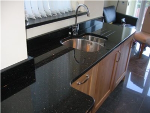 Classic Black Galaxy Star Kitchen Countertop