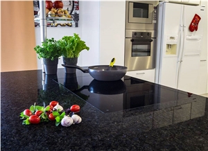 Kitchen Countertops in Blue in the Night Granite