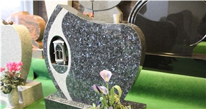 Labrador Silver Pearl Granite Gravestone