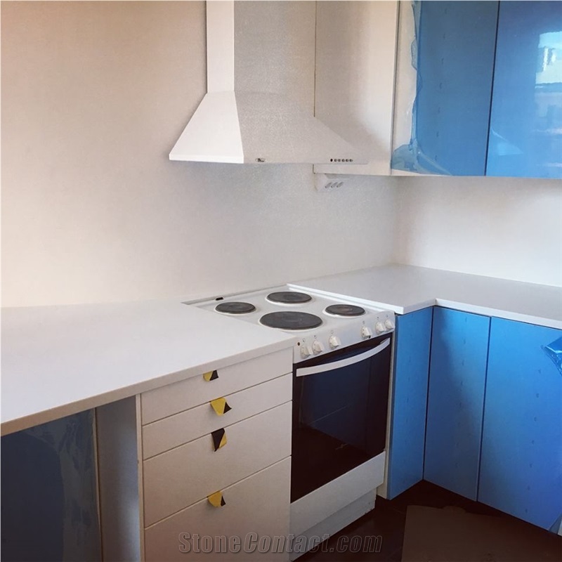 Technistone Crystal Absolute White Kitchen Top