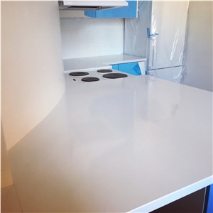 Technistone Crystal Absolute White Kitchen Top
