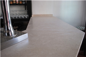 Crema Levante Oscuro Polished Bar Top