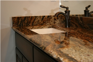 Bathroom Vanity Top with Blue Fire Stone