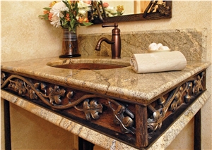 Granite Master Bathroom Tops, Custom Vanity Tops