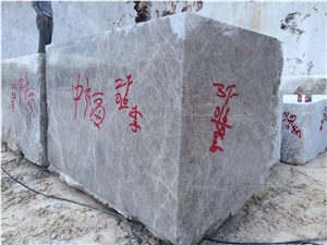 Aqua Silver Marble Block, Turkey Grey Marble