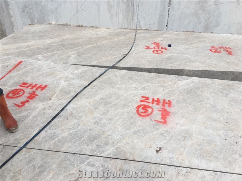 Aqua Silver Marble Block, Turkey Grey Marble